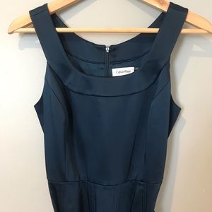 Calvin Klein | Sleeveless Pleated Dress with Belt